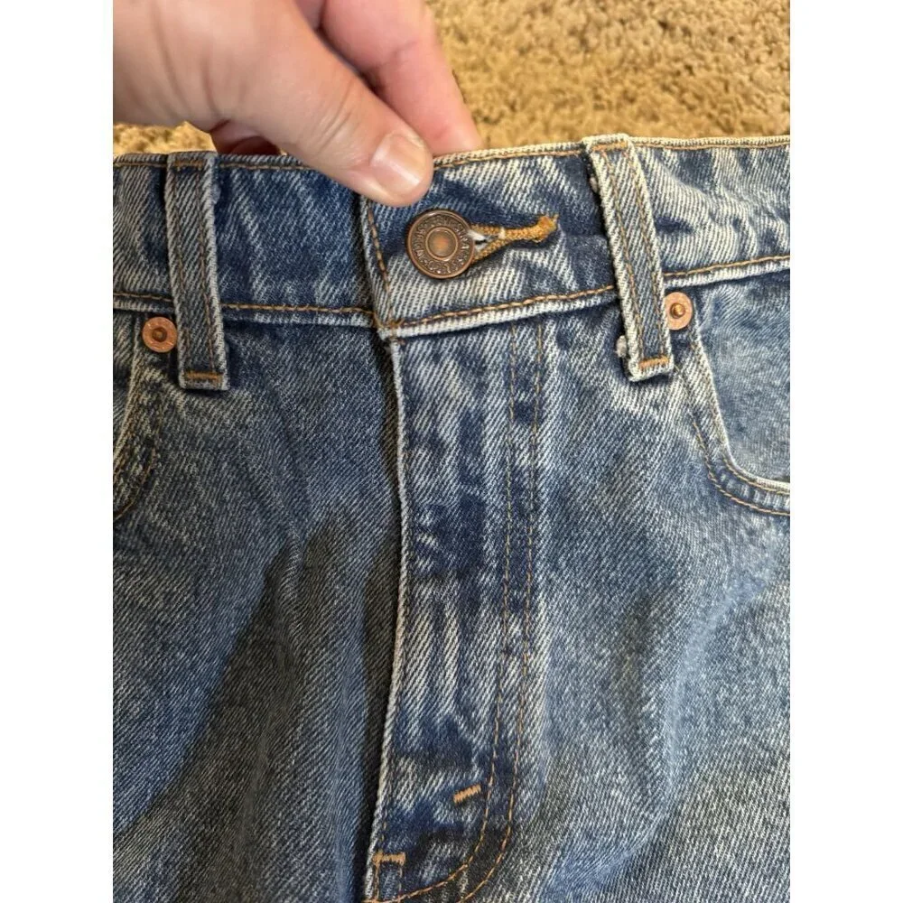 LEVIS VINTAGE 1998 550 Denim Jeans Red Tab Mid Wash 32x30 Casual Rugged READ